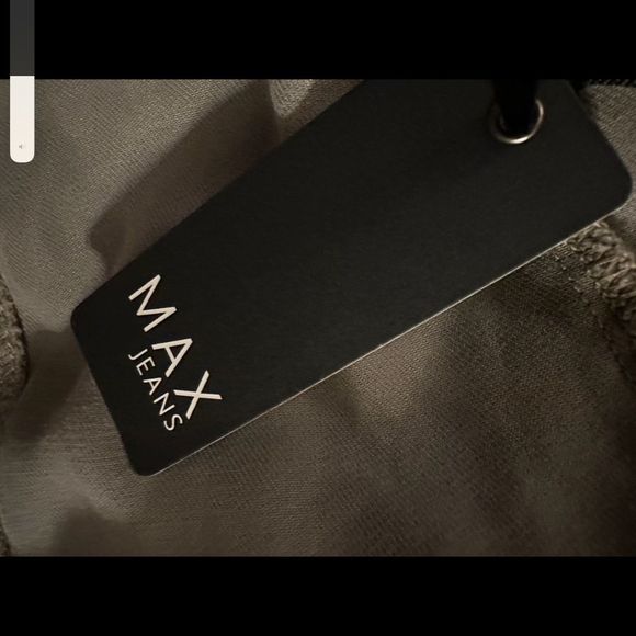 Max Jeans Grey Open Front Vest NWT - Picture 5 of 6